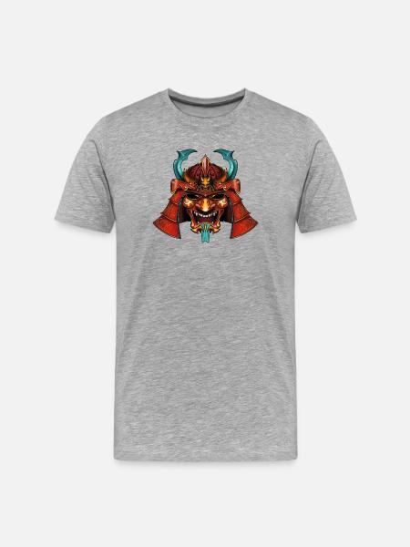 Samurai - T-shirt bio Premium Homme - gris chiné