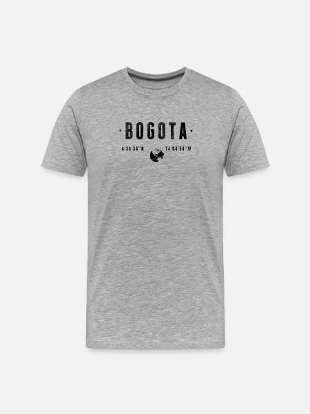 Bogota - Men's Premium Organic T-Shirt - heather grey