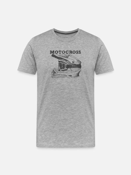 Motocross - Men's Premium Organic T-Shirt - heather grey