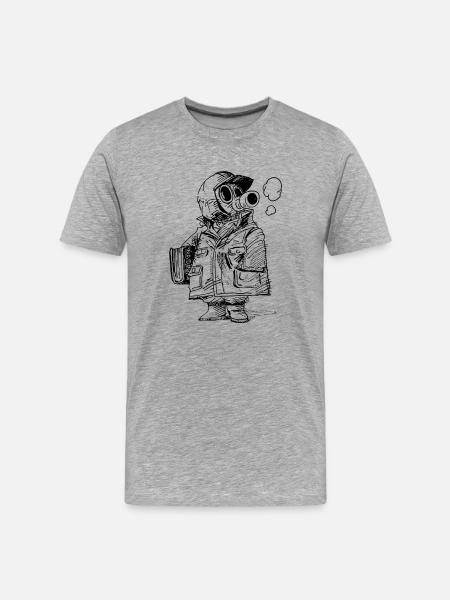 TORI Akira Toriyama - Männer Premium Bio T-Shirt - Grau meliert