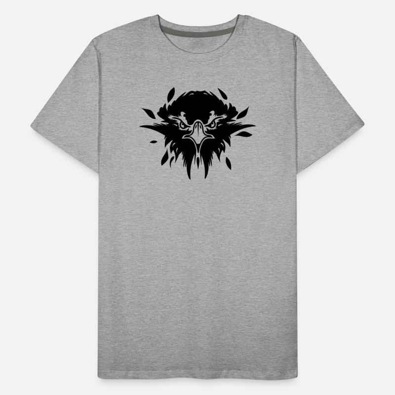 la tête d'un aigle T-shirt bio Premium Homme