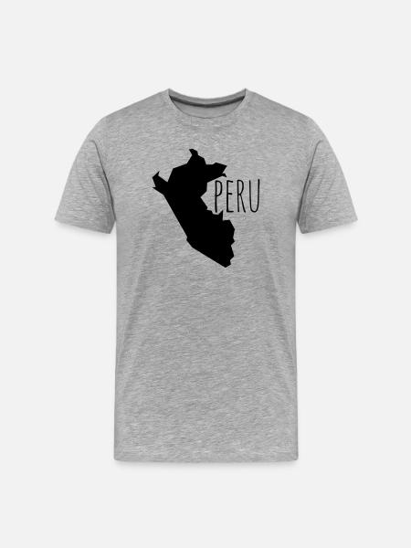 Peru - Men's Premium Organic T-Shirt - heather grey
