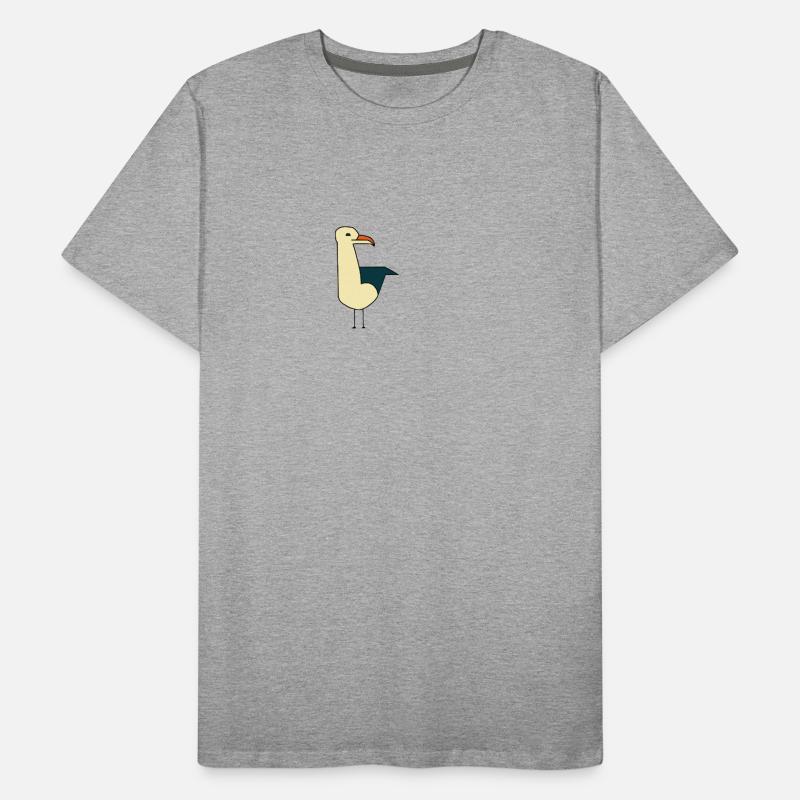 Möwe Männer Premium Bio T-Shirt