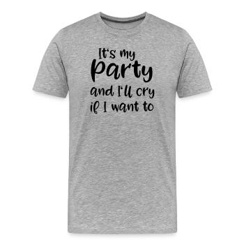 farewell - Men's Premium Organic T-Shirt - heather grey - Front - Damien (186cm)
