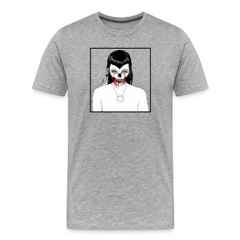 eyes - Men's Premium Organic T-Shirt - heather grey - Front - Damien (186cm)
