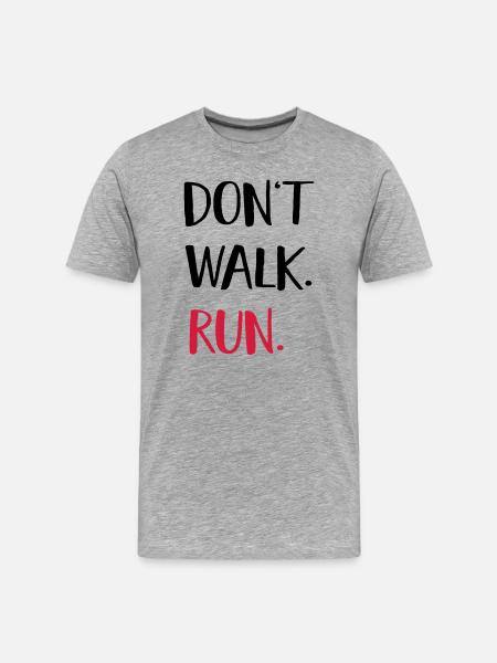 courir - T-shirt bio Premium Homme - gris chiné
