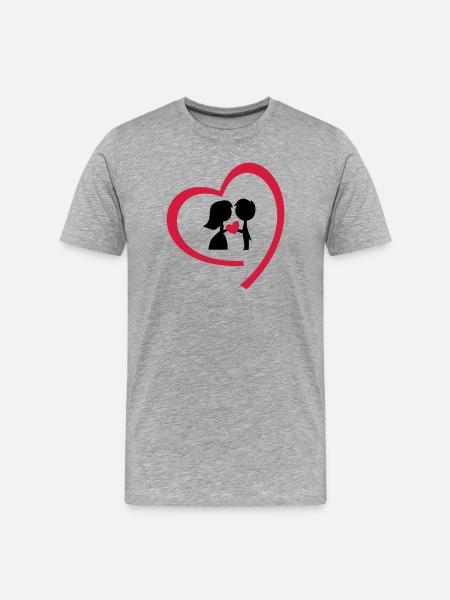 jeunes mariés - T-shirt bio Premium Homme - gris chiné