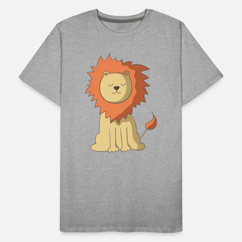 Löwe Männer Premium Bio T-Shirt