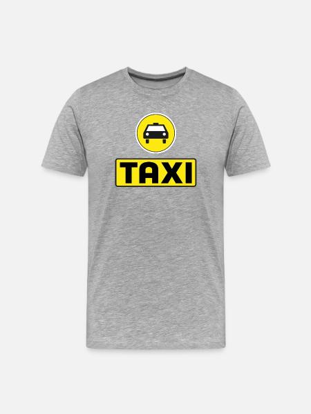 taxi - Men's Premium Organic T-Shirt - heather grey