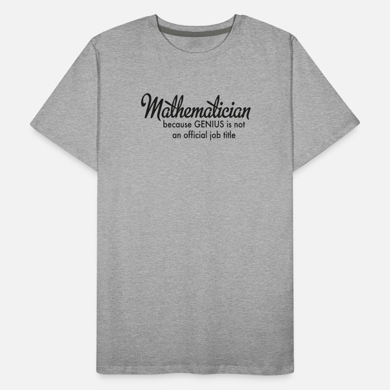 mathematics Men's Premium Organic T-Shirt