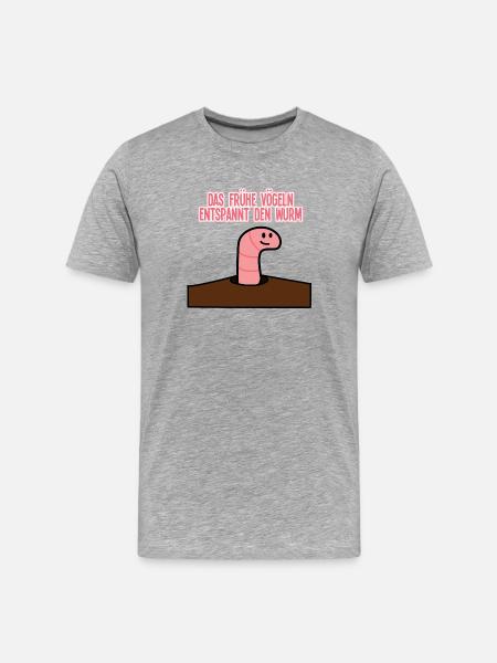 Lustige Sprüche - Männer Premium Bio T-Shirt - Grau meliert