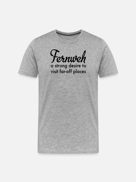 Fernweh - Men's Premium Organic T-Shirt - heather grey