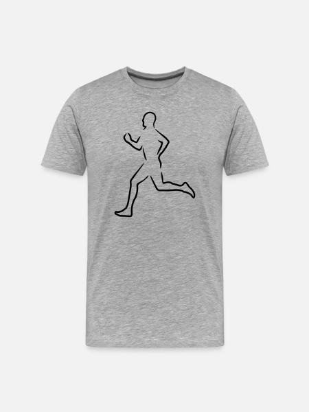 6061912 121582003 Laeufer - T-shirt bio Premium Homme - gris chiné