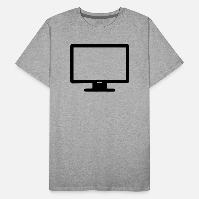Computer Bildschirm Männer Premium Bio T-Shirt