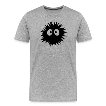 Wusel | Explosion | Monster | Boom - T-shirt bio Premium Homme - gris chiné - Devant - Damien (186cm)