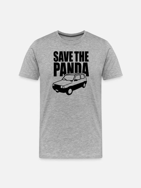 Save the panda - Men's Premium Organic T-Shirt - heather grey