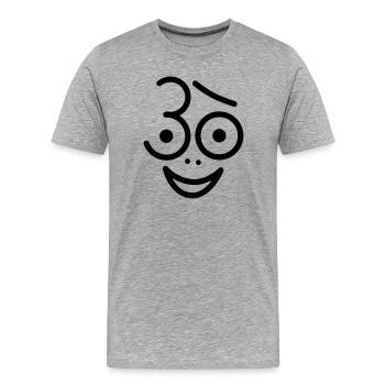 Juhu 30 years! - Men's Premium Organic T-Shirt - heather grey - Front - Damien (186cm)