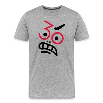 Ups, 30 years! - Men's Premium Organic T-Shirt - heather grey - Front - Damien (186cm)