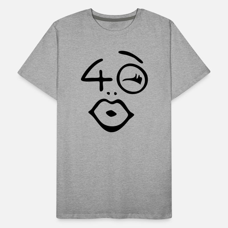 Wow, enfin 40 ans! T-shirt bio Premium Homme