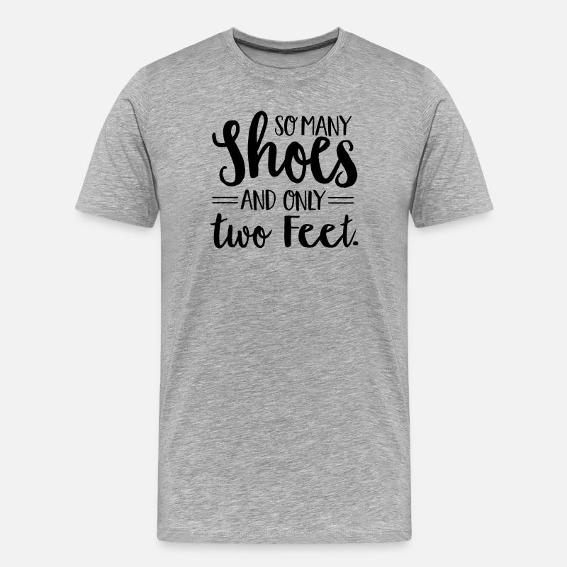 Schuhe - Männer Premium Bio T-Shirt - Grau meliert