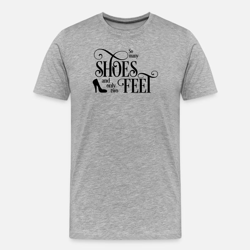 Schuhe - Männer Premium Bio T-Shirt - Grau meliert