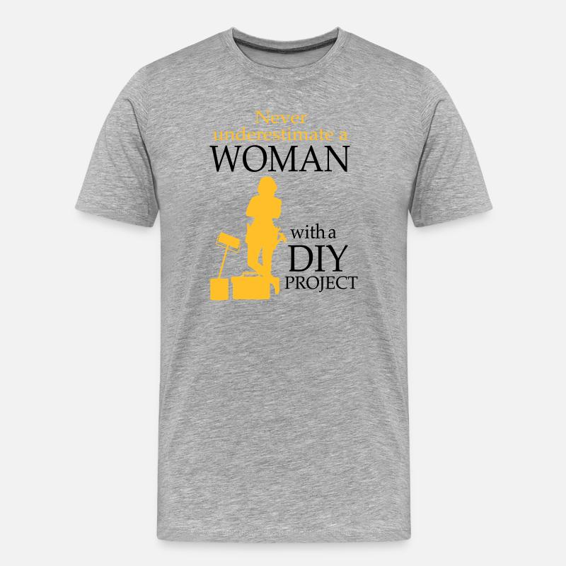 2541614 128189769 DIY - Männer Premium Bio T-Shirt - Grau meliert