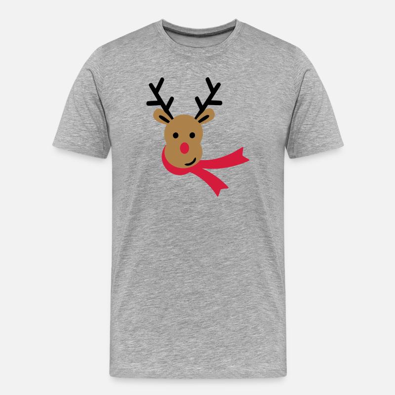 RENTIER - Männer Premium Bio T-Shirt - Grau meliert