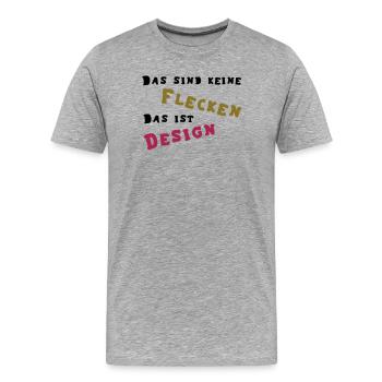 Spots - Design - Men's Premium Organic T-Shirt - heather grey - Front - Damien (186cm)