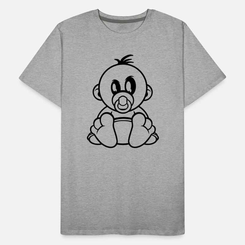 baby kleiner junge schnuller Männer Premium Bio T-Shirt