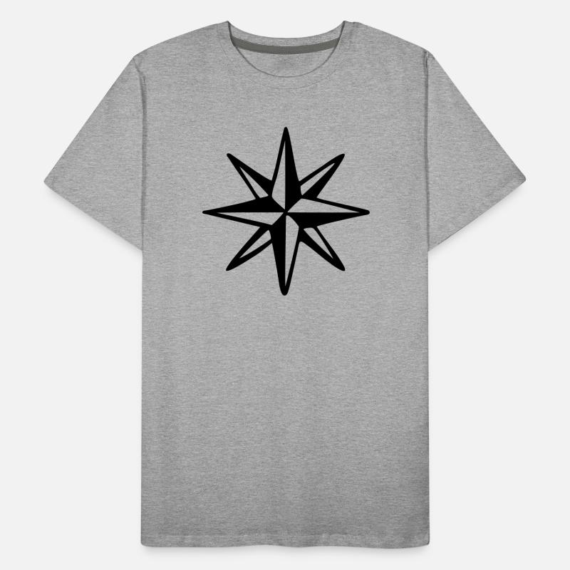 Compass Rose Wind Rose Sail Sailing Men's Premium Organic T-Shirt