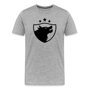 Guides - T-shirt bio Premium Homme - gris chiné - Devant - Damien (186cm)