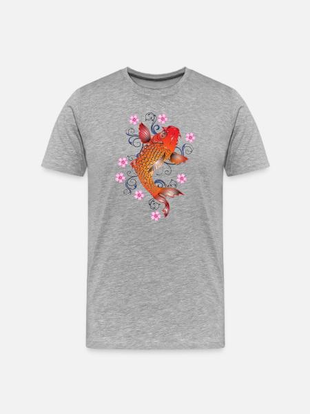 koi 1184783 - Männer Premium Bio T-Shirt - Grau meliert