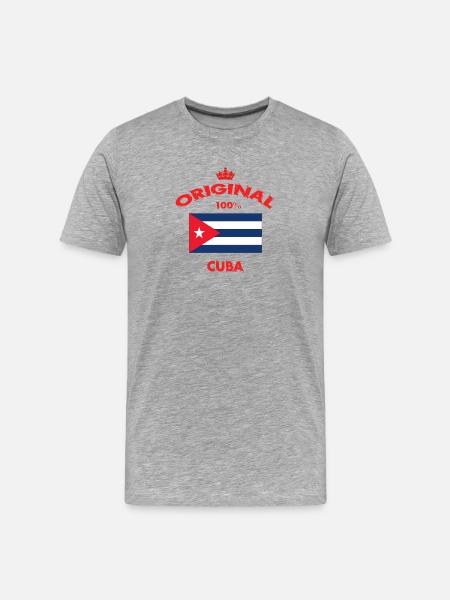 Cuba Original / Gift - Men's Premium Organic T-Shirt - heather grey