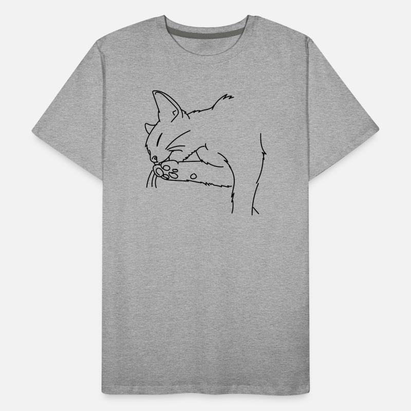 cat Men's Premium Organic T-Shirt