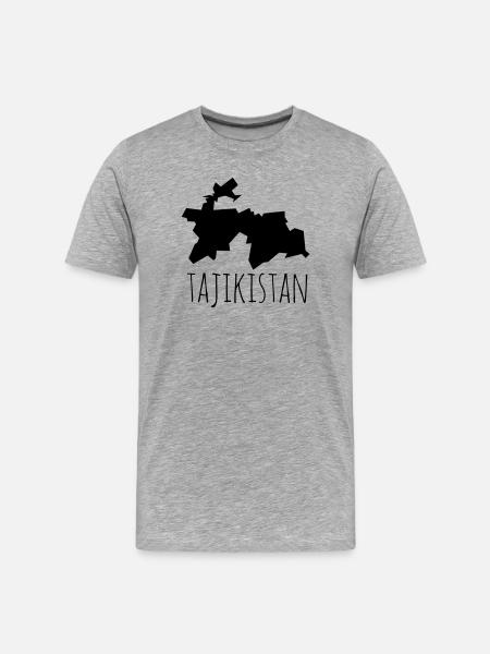 Tajikistan - Men's Premium Organic T-Shirt - heather grey
