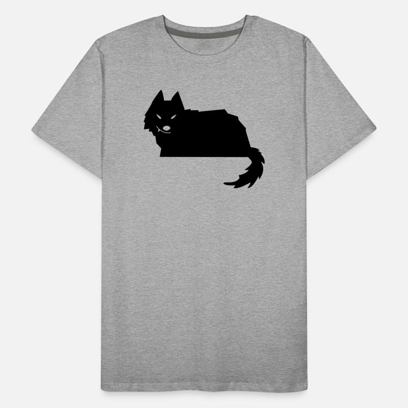 Wolf Männer Premium Bio T-Shirt