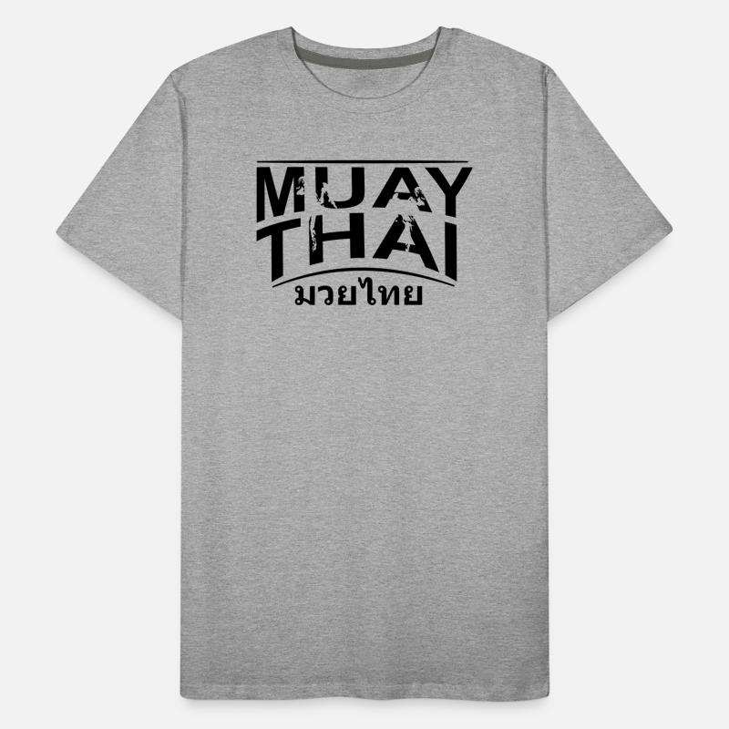 Muay Thai Fighter Männer Premium Bio T-Shirt
