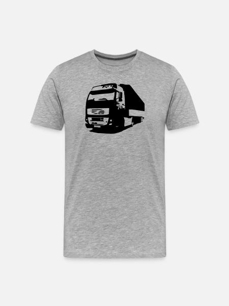 lorry - Men's Premium Organic T-Shirt - heather grey