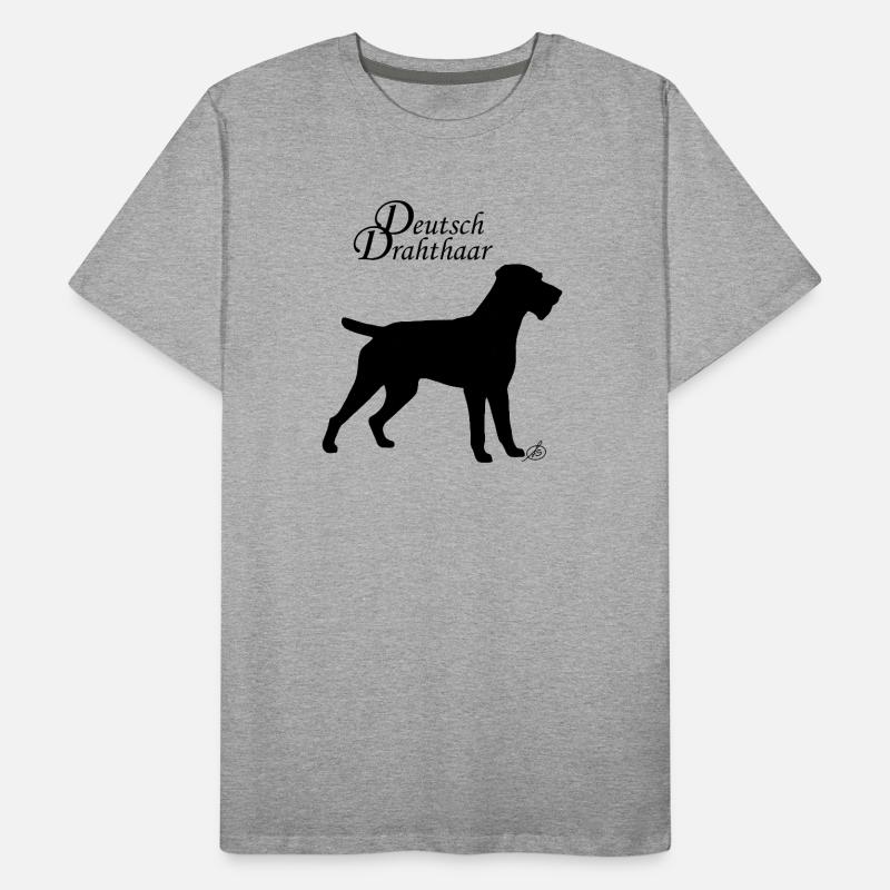 Deutsch Drahthaar Männer Premium Bio T-Shirt