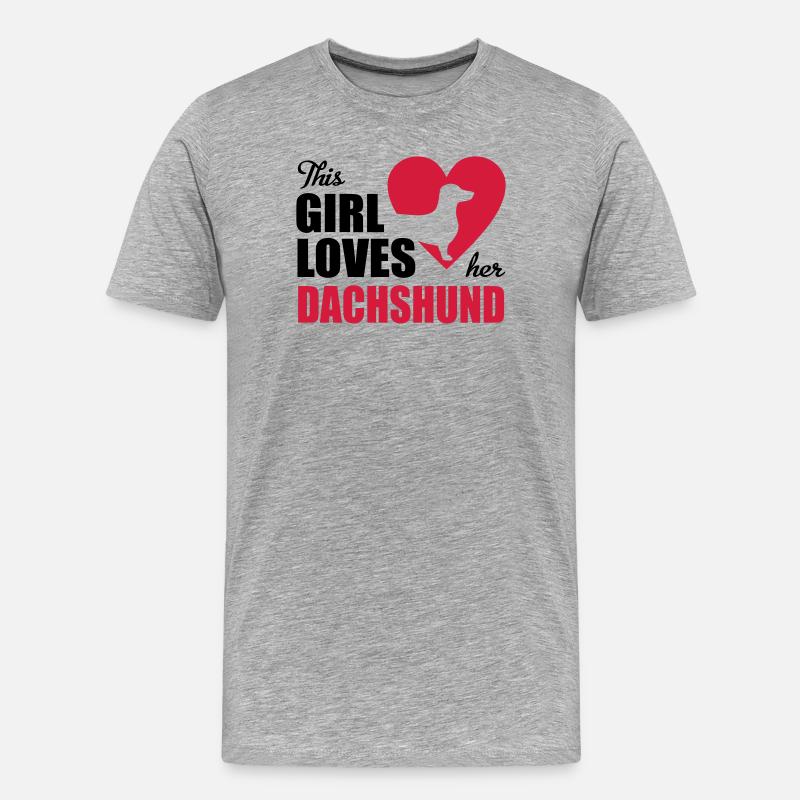 Dackel - T-shirt bio Premium Homme - gris chiné