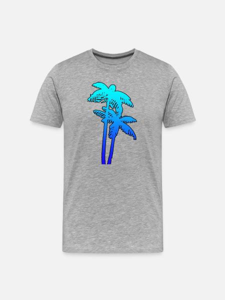 PALMS - T-shirt bio Premium Homme - gris chiné