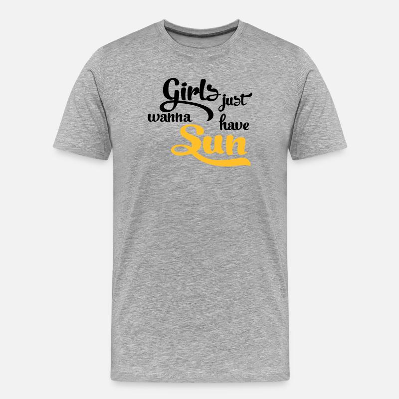 Soleil - T-shirt bio Premium Homme - gris chiné