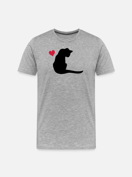 Chat - T-shirt bio Premium Homme - gris chiné