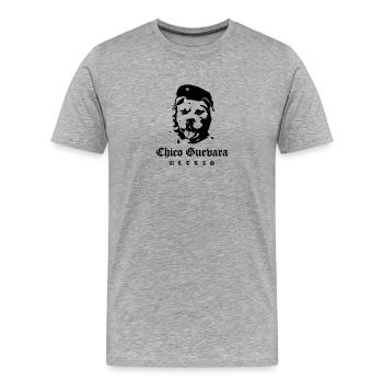 Chico Guevara Ultras - Männer Premium Bio T-Shirt - Grau meliert - Vorne - Damien (186cm)