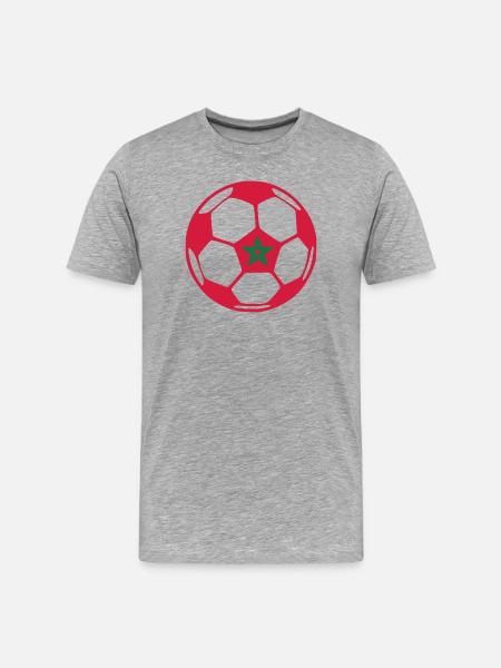 ballMOROCCO - Männer Premium Bio T-Shirt - Grau meliert