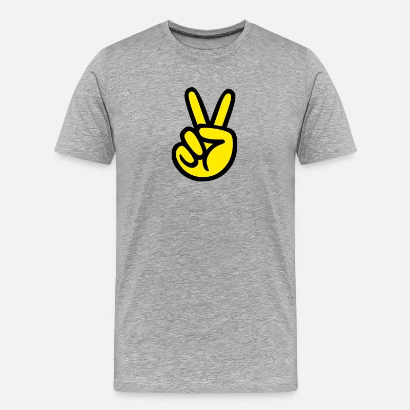 Victoria - Männer Premium Bio T-Shirt - Grau meliert