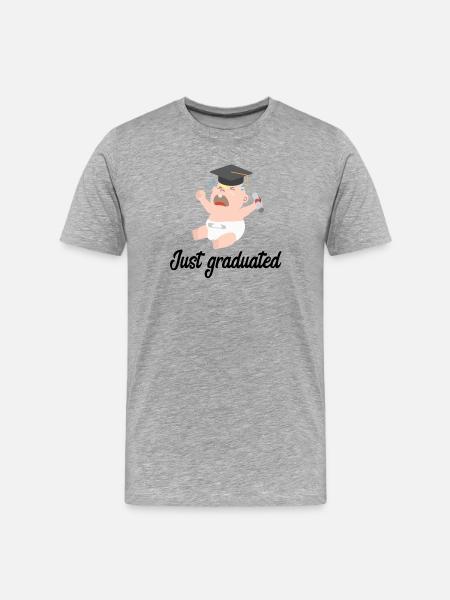 Just Graduated - Men's Premium Organic T-Shirt - heather grey