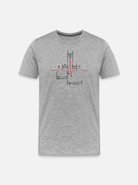 ECG - Men's Premium Organic T-Shirt - heather grey
