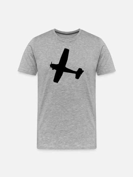 Avion - T-shirt bio Premium Homme - gris chiné