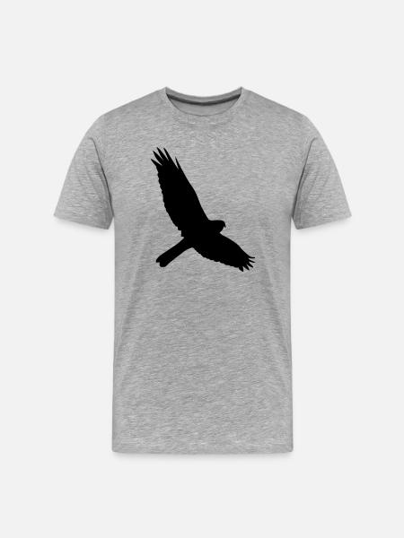 falcon - Men's Premium Organic T-Shirt - heather grey